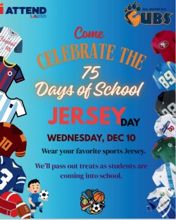 Dont' forget your jersey